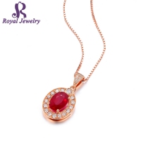 皇家珠宝 优选天然椭圆缅甸红宝石